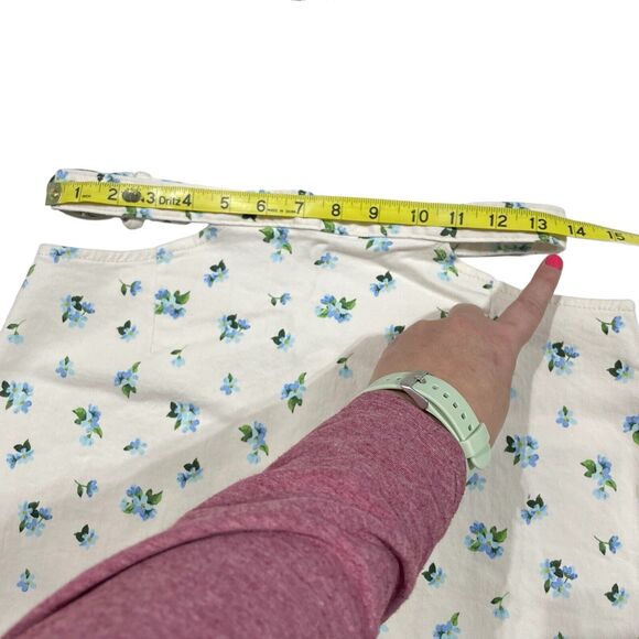 We Wore What Womens Skirt Women M Mini Cut Out Watercolor Ditsy Floral Preppy - Picture 3 of 11
